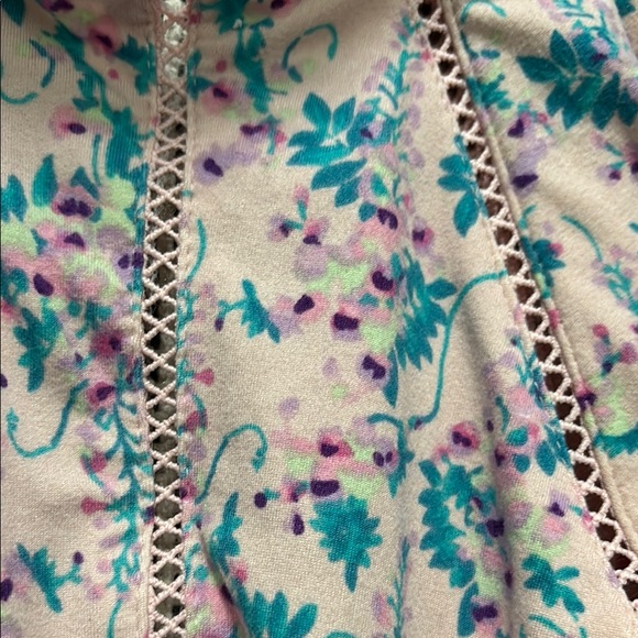 Poof New York Women’s Floral Halter Maxi Dress with Slits SZ Small - Picture 4 of 7